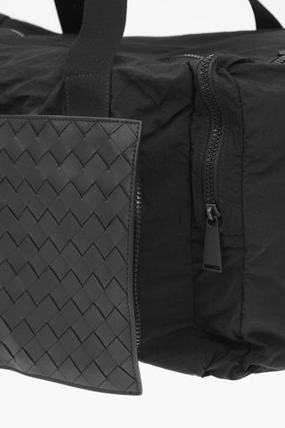 Borsa da Viaggio PAPER Estraibile in Nylone e Pelle Nappa intrecciata