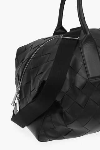 Borsa Weekender in Nappa Intrecciata