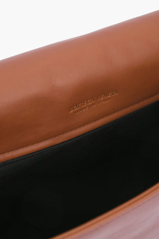 Braided Soft Leather Messenger Bag with Magnetic Fastening