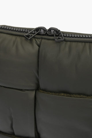Knitted Motif HIDROLOGY Leather Padded Briefcase