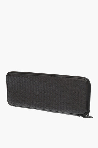 Porta Cravatta in Pelle Intrecciata