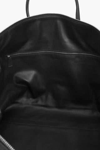 Basket Weaved embossed Leather INTARSIO Weekender Bag