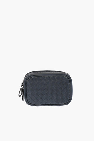 Porta Gemelli in Pelle Intrecciata  