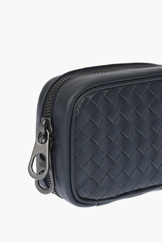 Porta Gemelli in Pelle Intrecciata  