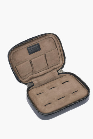 Porta Gemelli in Pelle Intrecciata  
