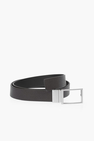 Reversible Textured Leather Belt