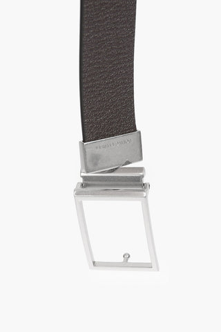 Reversible Textured Leather Belt