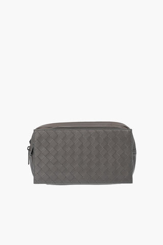 Braided Soft Leather ULTRALIGHT Bum Bag with Double Compartment