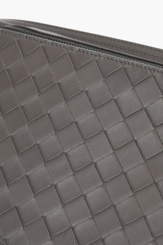 Braided Soft Leather ULTRALIGHT Bum Bag with Double Compartment