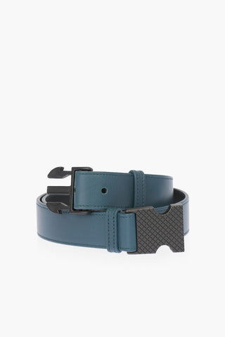 Snap Buckle Leather Belt