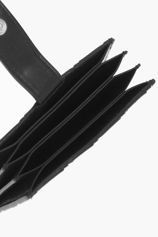 Portacarte a Fisarmonica in Pelle Intrecciata