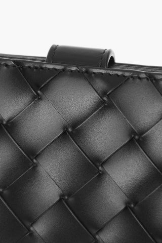 Portacarte a Fisarmonica in Pelle Intrecciata