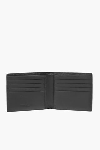 Woven Leather Bifold Wallet