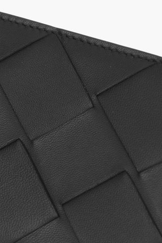 Woven Leather Bifold Wallet
