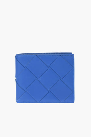 Woven Design Leather Bifold Wallet