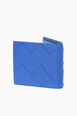 Woven Design Leather Bifold Wallet