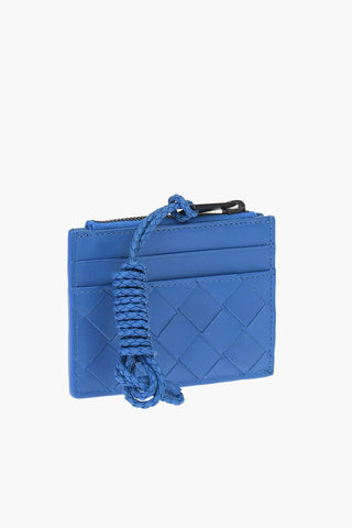 Adjustable Lanyard Woven Leather Card Holder