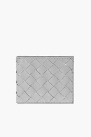 Woven Leather Bifold Wallet