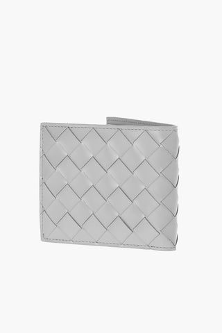 Woven Leather Bifold Wallet
