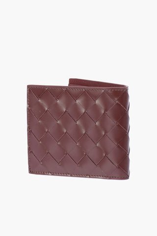 Portafoglio Bifold in Pelle Intrecciata