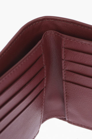 Portafoglio Bifold in Pelle Intrecciata