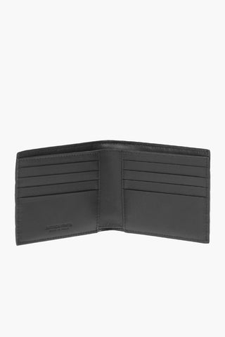Portafoglio Bifold in Pelle Intrecciata
