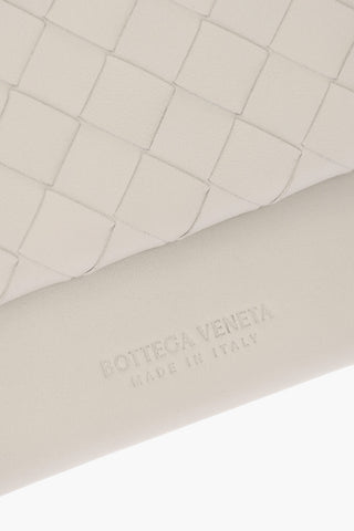2-Compartment Woven Leather Clutch