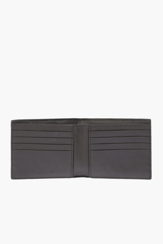 Portafoglio Bifold in Pelle Intrecciata