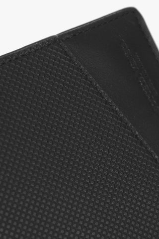 Embossed Detail Leather Bifold Wallet