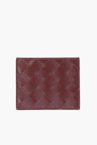 Woven Leather Card Holder