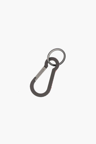Carabiner Key Holder with Nappa Detail