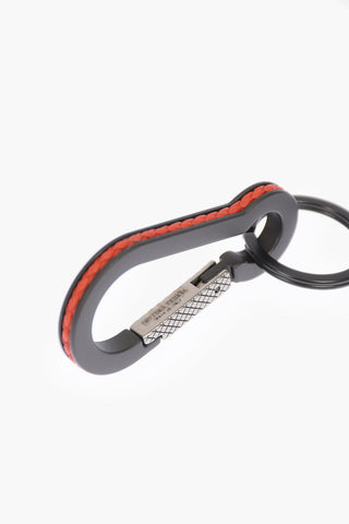 Carabiner Key Holder with Nappa Detail