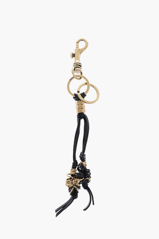 Leather K-ARIBBEAN Keyrings with Metal Pendant