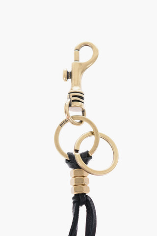 Leather K-ARIBBEAN Keyrings with Metal Pendant