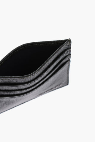 textured leather JOHNAS II card holder