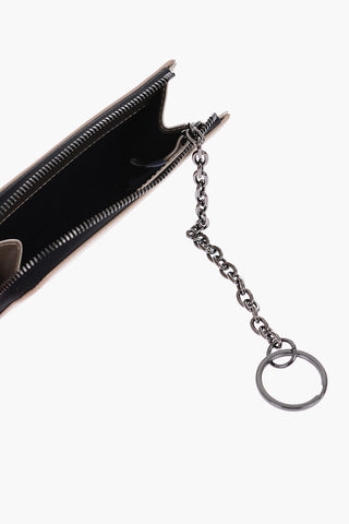 Portamonete in pelle con catena