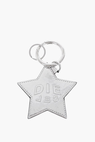 star pendant leather and metal SAYLOR keyring