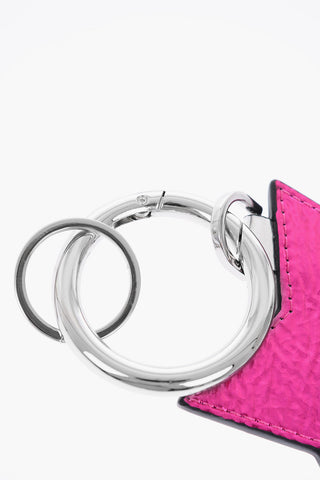 star pendant leather and metal SAYLOR keyring