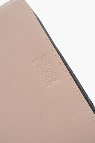 Portafoglio in pelle con chiusura zip