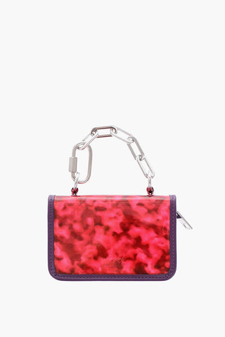 patterned STEA wallet with chain detail