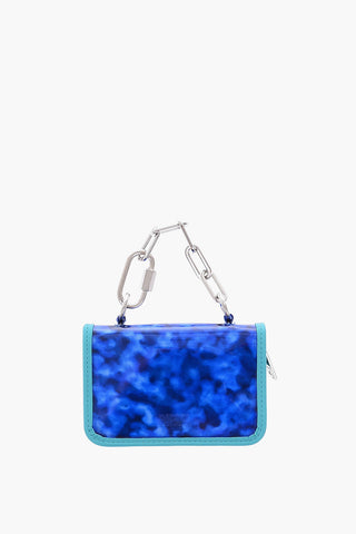 patterned STEA wallet with chain detail