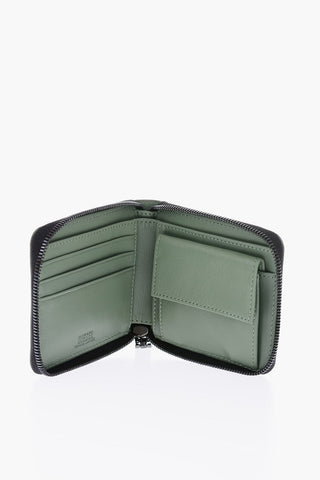 zip closure leather HIRESH XS wallet