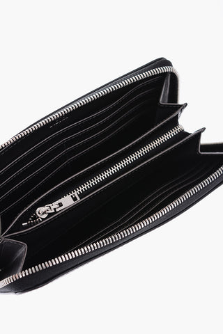 Portafoglio in pelle con chiusura zip