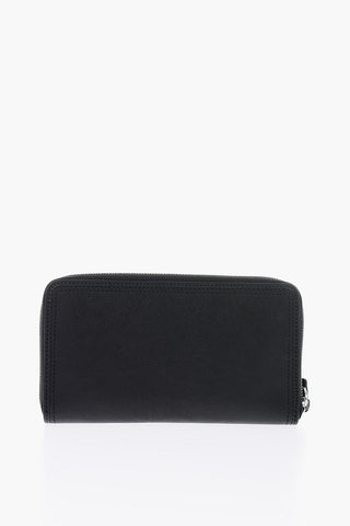 Leather GRANATO Wallet with Zip Closure