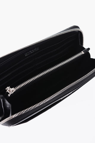 Leather GRANATO Wallet with Zip Closure