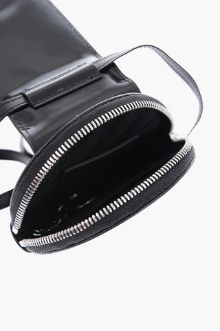 leather ALYSYA II coin holder with removable shoulder strap