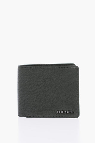 Textured Leather THEBEIS HIRESH S Wallet with Embossed Logo