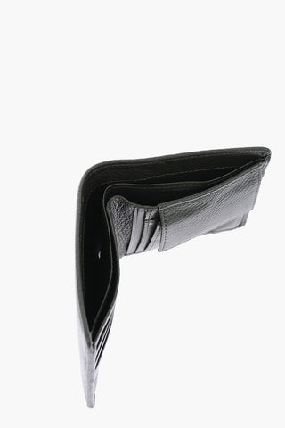 Portafoglio THEBEIS HIRESH S in Pelle Martellata con Logo in Rilievo