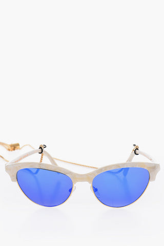 MM6 Cat Eye Sunglasses With Glasses Cord