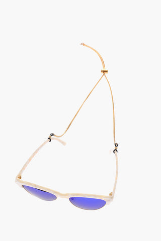 MM6 Cat Eye Sunglasses With Glasses Cord